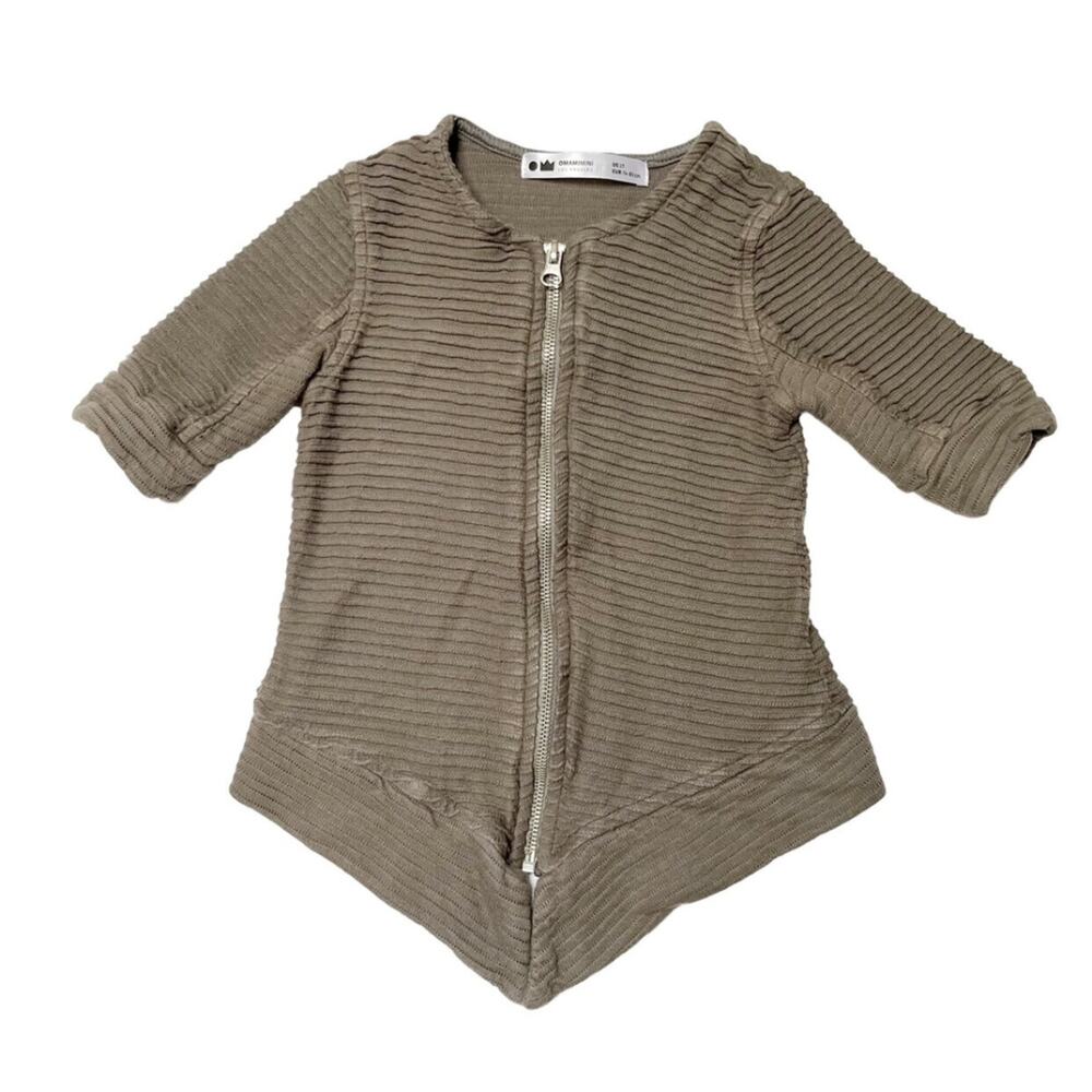 Omamimini Zippered Sweater Top Size 1